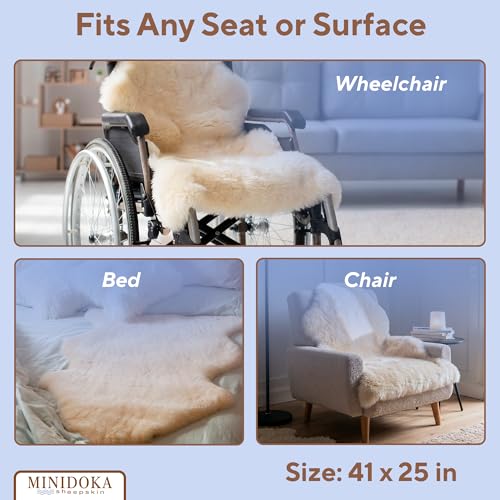 Medical Sheepskin for Bedsores, Oeko-Tex Lambskin Pad 24 x 41 in, Shorn | Dense shorn medical lambskin helps relieve pressure points on bed, wheelchair, or recliner. Oeko-Tex certified.