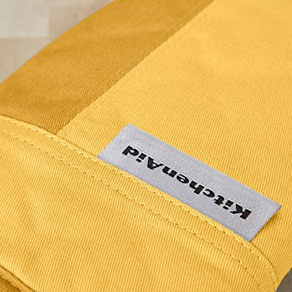 KitchenAid Beacon Two-Tone Non-Slip Mini Oven Mitt Set, Majestic Yellow, 5.5"x8", 2 Piece - color: Majestic Yellow