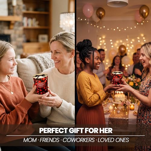 HomeLights Soy Wax Candles for Home Scented, 1-Wick Candles in Blackcherry Merlot Scented, Aromatherapy Candles Gift for Parties, Relaxing, Eclectic Mixed Styles, 6.7oz - color: Blackcherry Merlot
