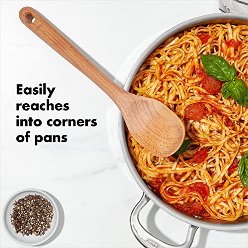 OXO Good Grips Wooden Utensil Set for Cooking, 3-Piece | Solid Beechwood Spoon, Slotted Spoon, And Turner, Heat-Resistant, Comfortable Non-Slip Grip, Everyday Cooking - style: Utensil Set