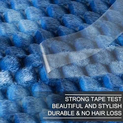 Richave Twin Size Blanket, Premium Lightweight Anti-Static 66x90 Inches 3D Clouds Stylish Jacquard Velvet Plush Bed Blanket for Twin XL Extra Long Bed, Tie-dye Stone Blue - color: Stone Blue, size: Twin (90-Inch-by-66-Inch)