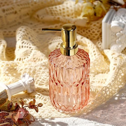 YunNasi Soap Dispenser with Pump Refillable | Liquid Hand Soap Dish Soap Dispensers for Bathroom Counter, Kitchen Sink, Pink - color: Pink
