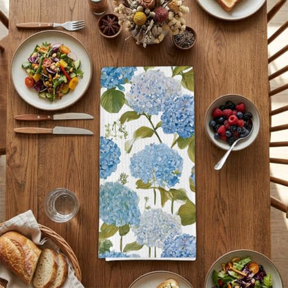 Hydrangea Floral Gifts Dish Towels for Women Hostess, Hydrangea Lover Waffle Weave Kitchen Towels for Farmhouse - color: Hydrangea