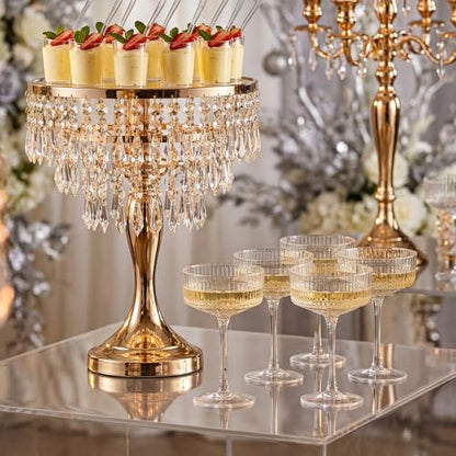 Set of 6 Champagne Coupe Glasses 8 oz Clear Ribbed Martini | Classic Design for Weddings, Elegant Martini Cups with Vertical Lines, Bar Glassware for Champagne Toasts and Parties - style: Clear