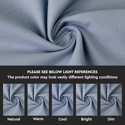 Encasa XO Throw Pillow Covers, Cotton, No Inserts 16"x16" B Grey | Durable Cotton Canvas | Concealed Invisible Zipper | Ideal for DIY & Embroidery | Living Room & Couch | Set of 2 - color: B Grey, size: 16" x 16" (Pack of 2)
