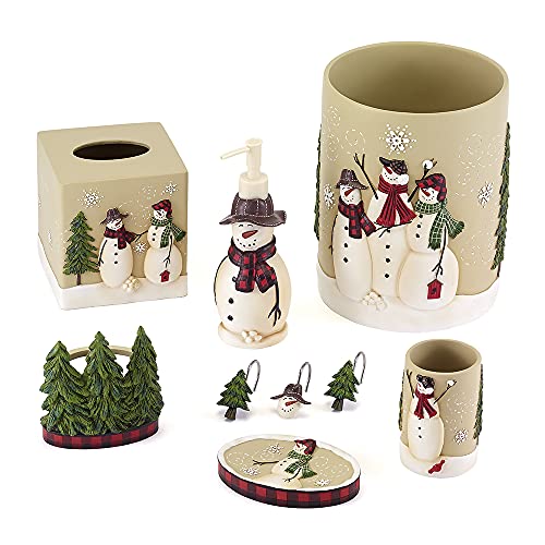 Avanti Linens - Tumbler, Resin Countertop Accessories, Christmas Decorations (Snowmen Gathering Collection) - size: 10 Ounces