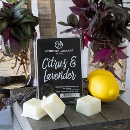 Milkhouse Citrus & Lavender Soy Wax Melts for Wax Warmer, 5.5 oz | Clean-Burning, Premium Fragrance Oil, Made in the USA - color: Citrus & Lavender