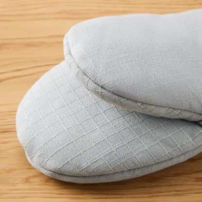 KITCHENAID Gourmet Series Gridlines Mini Oven Mitts 2-Pack Set, Heat Resistant up to 600°F, Soft Silicone Grip, Magnetic Cuff, Matte Grey, 5.5"x9" - color: Matte Grey