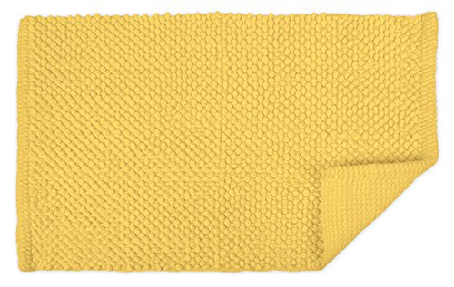 DII Popcorn Bath Rug, 17x24, Yellow - color: Yellow