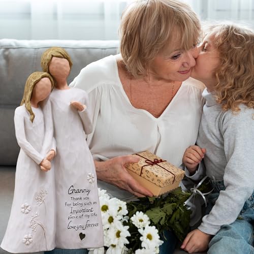 Granny Gifts for Grandma, Birthday Gifts for Granny Figurines | Granny Gifts, Grandma Gift for Mothers Day Christmas Birthday, Hand-Painted Resin Statue, Gifts for Granny - style: Granny Gifts