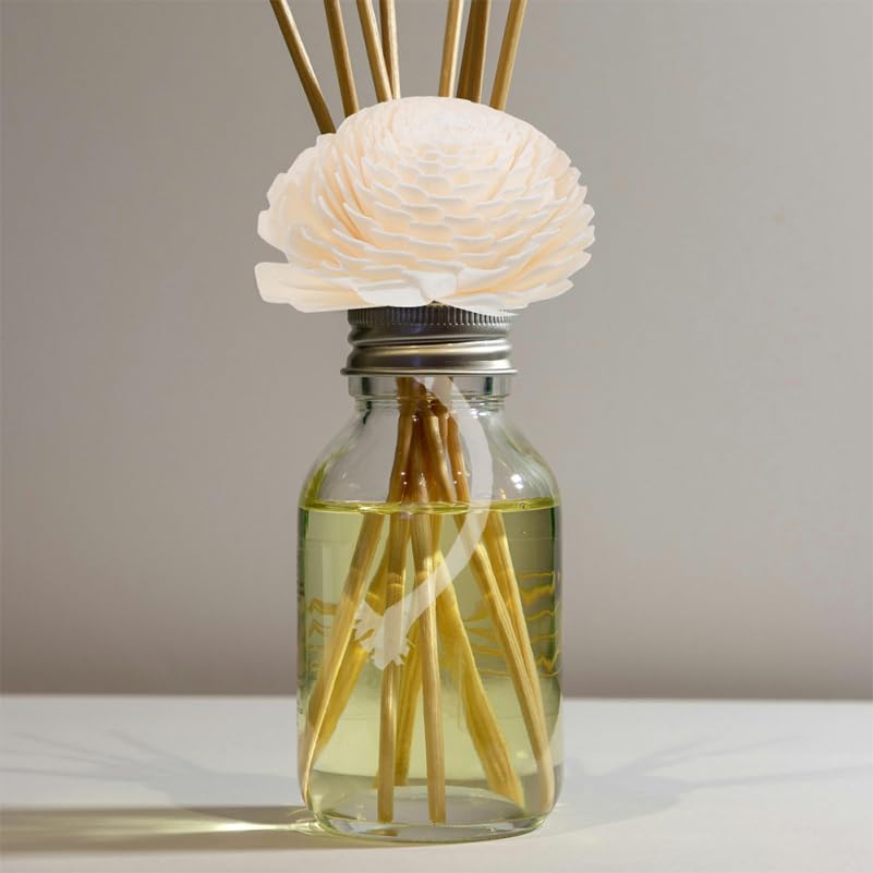 2Pcs Flower Essential Oil Diffuser with Bendable Cotton Rope for Home, Office and Car - Faux Flower Head Fragrance Diffuser Decorative Blossom for Home Office