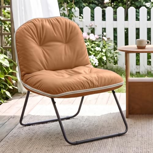 ZonLi Adjustable Floor Chair with Back Support | Folding Meditation & Gaming Lounge Seat for Adults, Cozy Reading Sofa for Bedroom Dorm,Brown - color: Brown