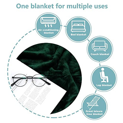 NANPIPER Fleece Blankets Super Soft Flannel Fuzzy Blanket for Bed Couch Luxury Cozy Plush Microfiber Blanket-Twin Size Olive Green - color: Olive Green, size: Twin