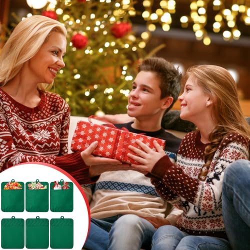 R HORSE 6 Pack Green Pot Holders for Kitchen with Pockets, 7''x 9'' | Cotton Kitchen Potholder, Heat Resistant Oven Mitts, Non-Slip Hot Pads Terry Cloth, Ideal for Cooking, Baking, Christmas Gift - color: Green