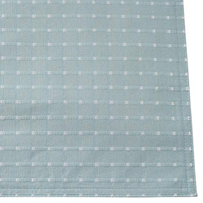 Saro Lifestyle Stitched Line Table Runner, Aqua, 16" x 54" - color: Aqua, size: 16" x 54"