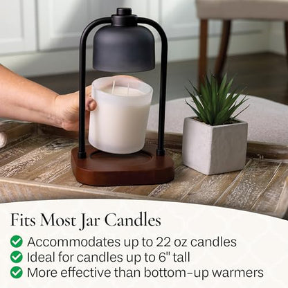 Candle Warmers ETC. Illumination Fragrance Warmer- Light-Up Warmer for Warming Scented Candle Wax Melts and Tarts or to Freshen Room, Wicker Rattan Lantern - size: Wicker Lantern
