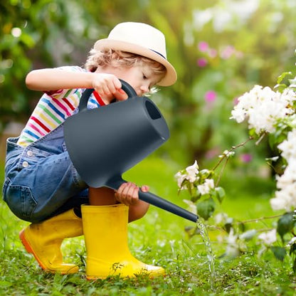 ZXJ Watering Can - for Indoor and Outdoor Home Garden Plants- Grey - 1/2 Gallon - color: Gray