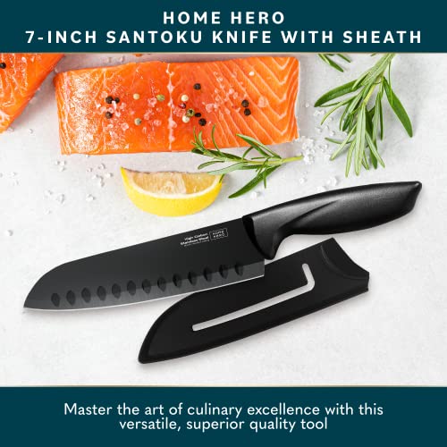 Home Hero 22 Pcs Bartender Kit + 2 Pcs Santoku Knife