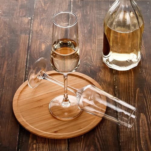 Champagne Flutes Set of 12, 7.5 oz Elegant Champagne Glasses | Clear Champagne Glasses for Champagne, Prosecco, Mimosa, Sparkling Wine