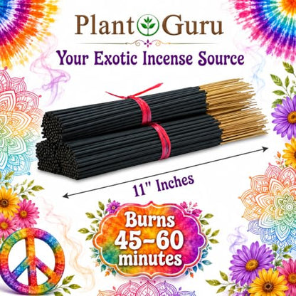 Lemon Eucalyptus Incense Sticks 11" - 1 Bundle 85 to 100 Sticks - Smooth and Clean Long Burn Time, 45 to 60 Minutes. - size: 185 Grams - 85 to 100 Sticks