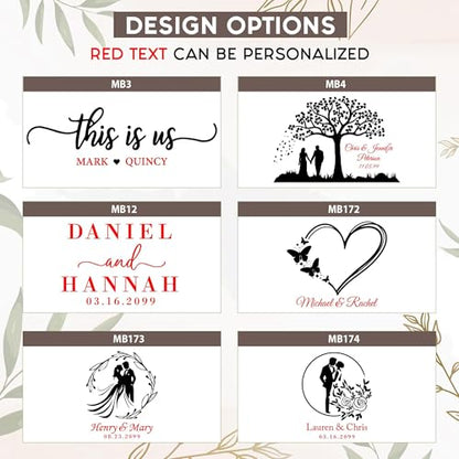 Personalized Wedding Memory Box for Keepsakes Custom Engraved Keepsake Box for Bridal Gifts Photos Jewelry Mementos - Storage Boxes for Couples, Newlyweds Anniversaries Engagement Bridal Shower - style: 10. Wedding Designs