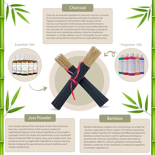 Lemon Eucalyptus Incense Sticks 11" - 1 Bundle 85 to 100 Sticks - Smooth and Clean Long Burn Time, 45 to 60 Minutes. (Pack of 2) - size: 185 Grams - 85 to 100 Sticks (Pack of 2)