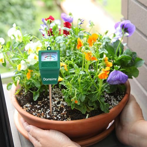 Soil Moisture Meter for Plants, Plant Water Meter, Soil Tester | Plant Moisture Meter for Houseplants, Prevent Over & Underwatering, No Battery Needed, Hydrometer for Indoor & Outdoor Plants