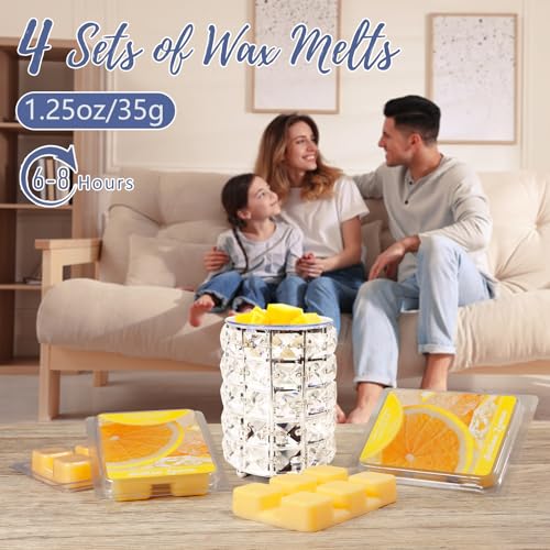 SCENTORINI Wax Melts, Sicilian Lemon Scent, Summer Scented Wax Cubes | Natural Soy Wax Melts for Candle Making, Wax Warmer, Home Fragrance Decoration, 4-Pack - size: Sicilian Lemon - 4 Pack