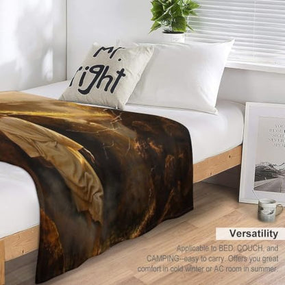 Jesus Leaving The Tomb 01 Flannel Blankets Fleece Soft Throw Lightweight Plush Gifts for Couch, Bed, Cozy Sofa Plush, Chair, Lovers 50x60in(125x150cm) - color: Style-10, size: 50x60in(125x150cm)
