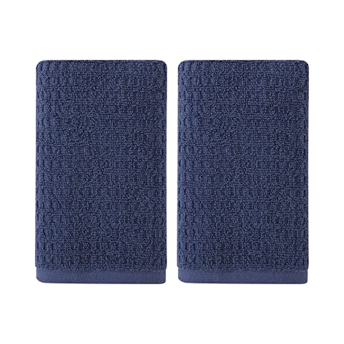 Tommy Bahama - Hand Towel Set, Highly Absorbent Cotton Bathroom Decor, Low Linting & Fade Resistant (Northern Pacific Dark Blue, 2 Piece) - color: Northern Pacific Maritime Navy, size: 2 Piece Hand Towels