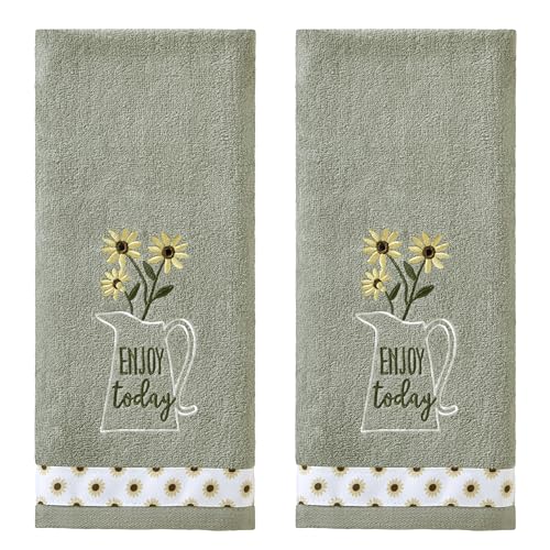 SKL HOME by Saturday Knight Ltd. Enjoy Today 2 Pc Hand Towel Set - color: Enjoy Today