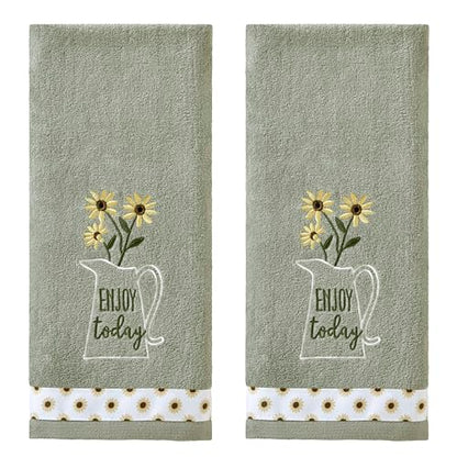 SKL HOME by Saturday Knight Ltd. Enjoy Today 2 Pc Hand Towel Set - color: Enjoy Today
