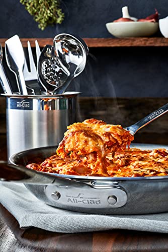 All-Clad Specialty Stainless Steel Fork 10-Inch, Perfect for Cooking and Serving, Ergonomic Handle, Kitchen Tool, Dining Essential, Cutlery, Silverware, Table, Home, Restaurant, Dishwasher Safe Silver | Stainless Cook & Serve Tools, Ergonomic handle, Idea