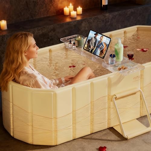 Foldable Bathtub Tray, Adjustable Expandable Bath Tray for Tub 22-31.4in | Clear Acrylic Bathtub Caddy Tray, Shower Tub Organizer Rack with Multi Compartments, Multi-Position Tablet Holder - color: Transparent | Mode 5 | ‎‎22" X 7.8" X 1.7"