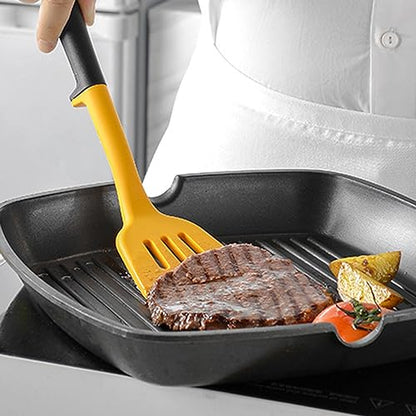 11pcs/set Yellow and Black Silicone Kitchen Utensils Set Kitchen Cooking Utensils With Holder Storage Heat Resistant Non-stick Cooking Tools Kitchen Gadgets Tools Set - color: Yellow and Black Kitchen Utensils