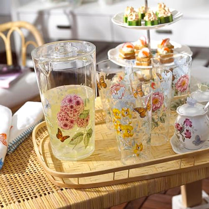 Lenox 866239 Butterfly Meadow Acrylic 4-Piece Highball Set, 20 oz, Acrylic NOT GLASS (Pack of 3) - size: 4 Count (Pack of 3), style: Highball Set of 4