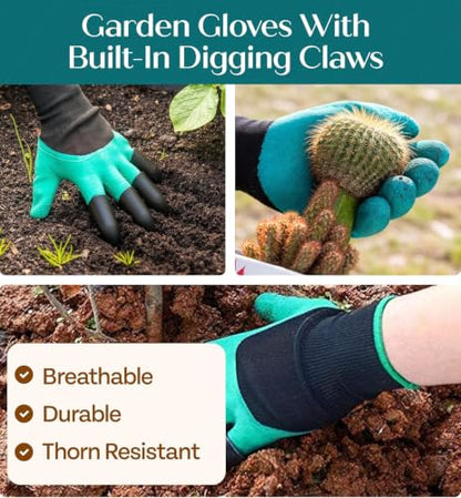 Heavy Duty Gardening Tools - Gardening Gifts for Women, Men, Mom, Dad - Durable, Ergonomic Garden Tools Set (Floral) - style: Floral