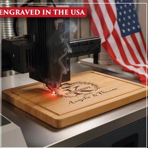 Personalized Cutting Board, Wedding Gifts for Couples 2026, Custom Engraved Unique Present with Names & Date, Unique Holiday, Bridal Shower, Engament, Christmas,Housewarming, Anniversary & Newlyweds