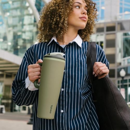 Owala FreeSip Tumbler Stainless Steel Water Bottle 40 oz Off Road | Triple-Layer Insulation | Leak-Proof Lid with Push-Button | Double Threaded Lid for Left and Right-Handed Drinking - color: Off Road, size: 40 Ounces