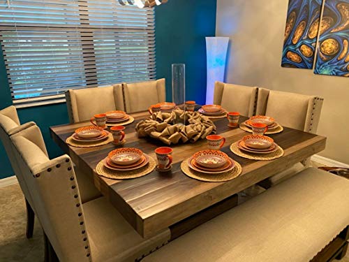 Round Woven Placemats, 11.8inch Natural Wicker Placemats, Set of 4 Water Hyacinth Straw Braided Tablemats, Rattan Tablemats Rustic Chargers Weave Placemats for Dining Table - size: Woven Placemats 11.8 inch-4