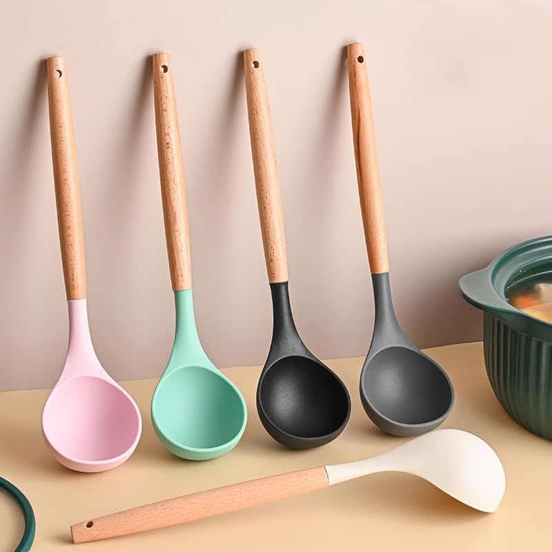 Kitchen Utensils Set,19 Pcs Cooking Tools and Knives Set,Cutting Board, Silverware Set, with Utensil Holder Precision Cutting and Organized Dining Kitchen Tool (Pink) - color: Pink