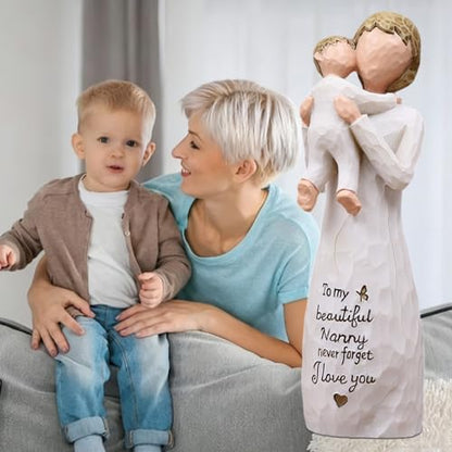 Nanny Gifts for Grandma, Gifts for Nanny, Gift from Grandkids, Sculpted Hand-Painted Figurine - style: Nanny gifts