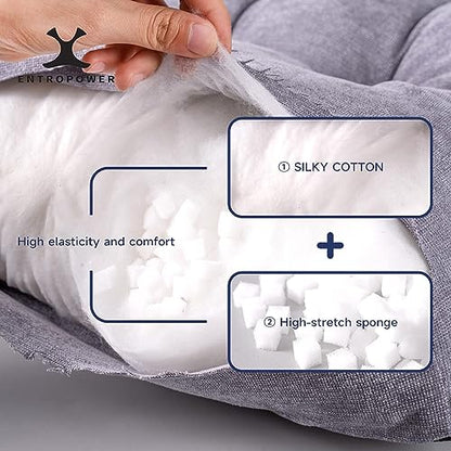 Custom Size Bench Cushions for Indoor Outdoor Non-Slip Tufted, Chair Cushion, Piano Seat Pads, Patio Sofa Water-Resistant Cushion, Made of High Density Sponge Comfortable and Durable
