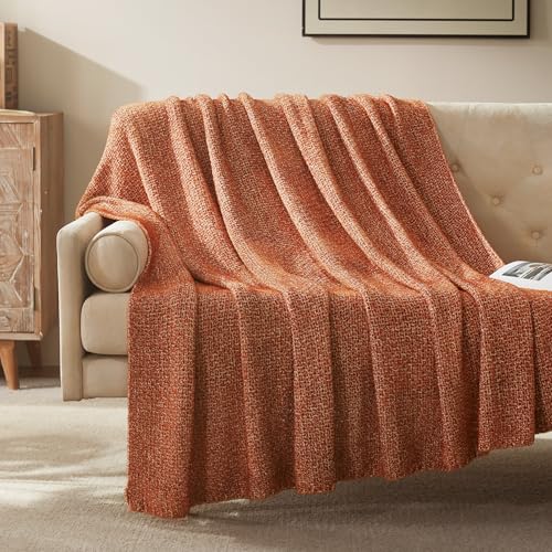 SLEEP ZONE Decoration Brown Throw Blanket for Couch, Jersey Knit Luxury Blankets for Bed Living Room Sofa Chair 90"x108", Brown - color: Brown, size: 90*108