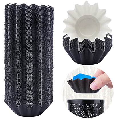 Wax Melt Warmer Liners Reusable & Leakproof Candle Warmer Liners Wax Tray for Scented Wax,Electric Wax Warmers, Plug in Warmers, Candle Warmer,Wax Melter and Wax Burner(Black 100pcs) - color: Black, size: 100PCS