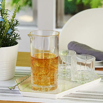 Spiegelau Perfect Mixing Glass - Large European Crystal Cocktail Glassware, Dishwasher Safe, 26.5 Oz - Set of 1 - style: Mixing