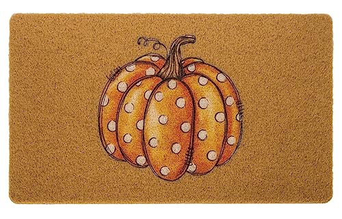 FGSS Fall-Pumpkin Thanksgiving Welcome-Door-Mats Holiday-Doormats - color: Pumpkin