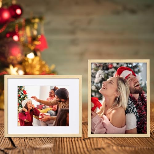 Picture Frame, Set of 6 12x16 Natural, Poster Frame with Plexiglass, Tabletop & Wall Mount, Ideal Gift for Any Occasion - color: Natural, size: 12x16