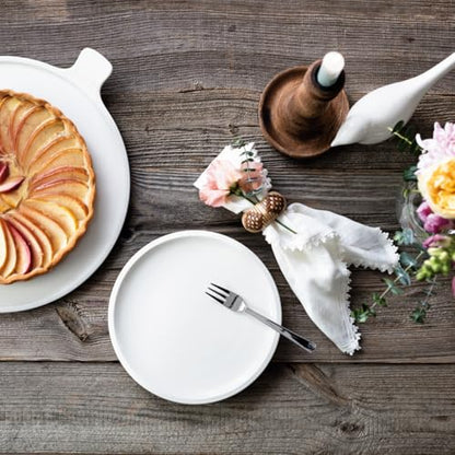 Villeroy & Boch Artesano Original 16 Piece Dinnerware Set, Creamy White | Premium porcelain dinnerware set, made in Germany, dishwasher and microwave safe, a wedding registry set