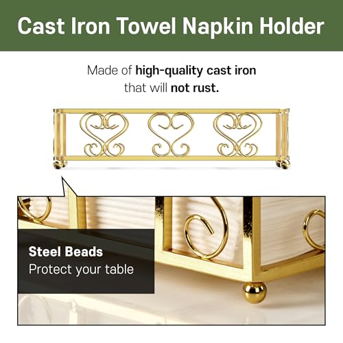 Guest Towel Holder Tray for Bathroom Countertop, Gold Napkin | Guest Bathroom, Powder Room & Vanity Use - color: F- Matt Gold Guest Towel Holder Tray, size: Guest Towel Holder